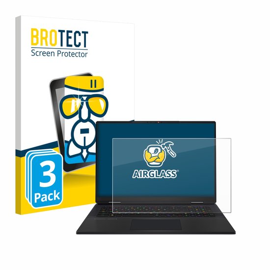 Screenprotector 3 Stuks voor MSI Titan 18 HX AI 2025 Beschermglas transparant