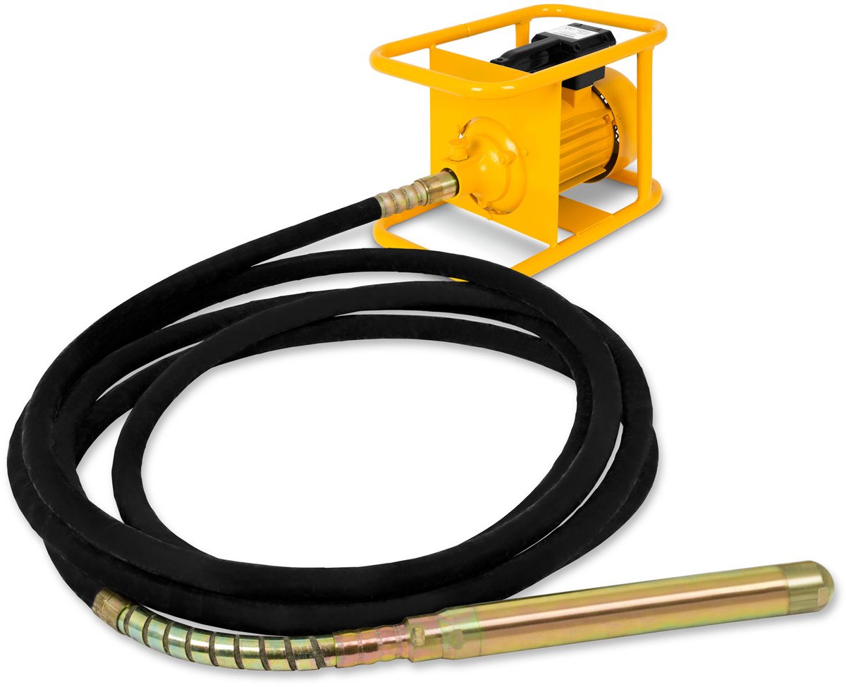 EBERTH Betonrüttler Elektrisch 3000W 10m slang 60 mm flasche Flexibele as 230V Frame