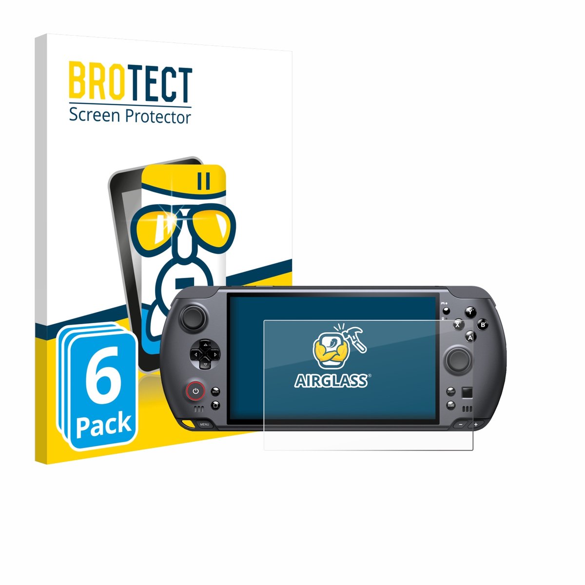 Screenprotector 6 Stuks voor GPD Win 5 Beschermglas transparant