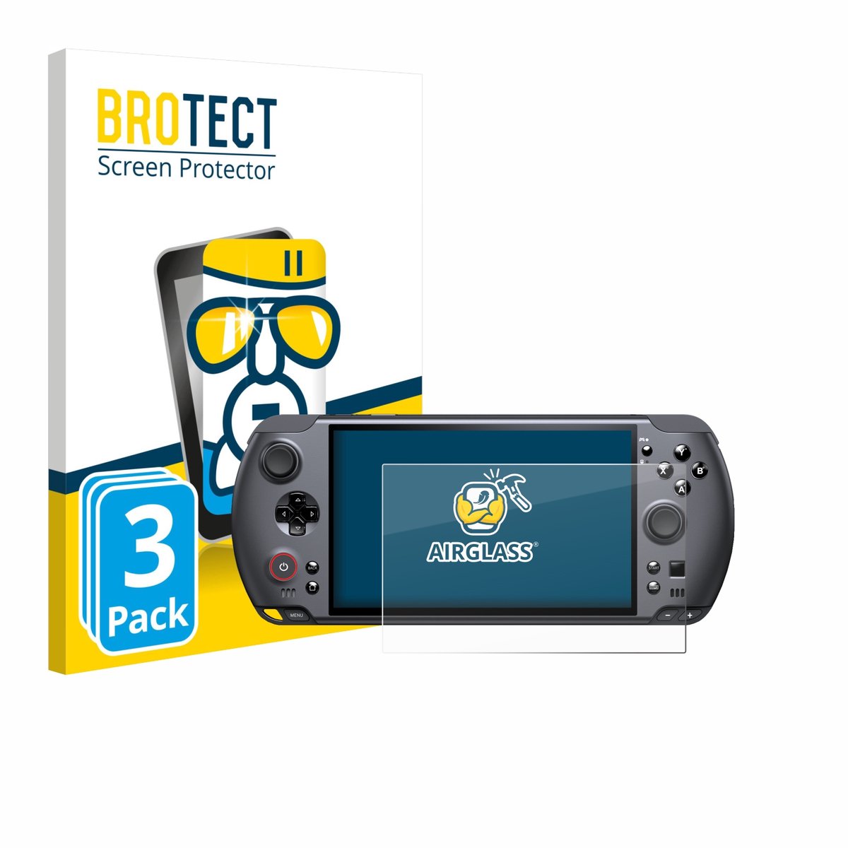 Screenprotector 3 Stuks voor GPD Win 5 Beschermglas transparant