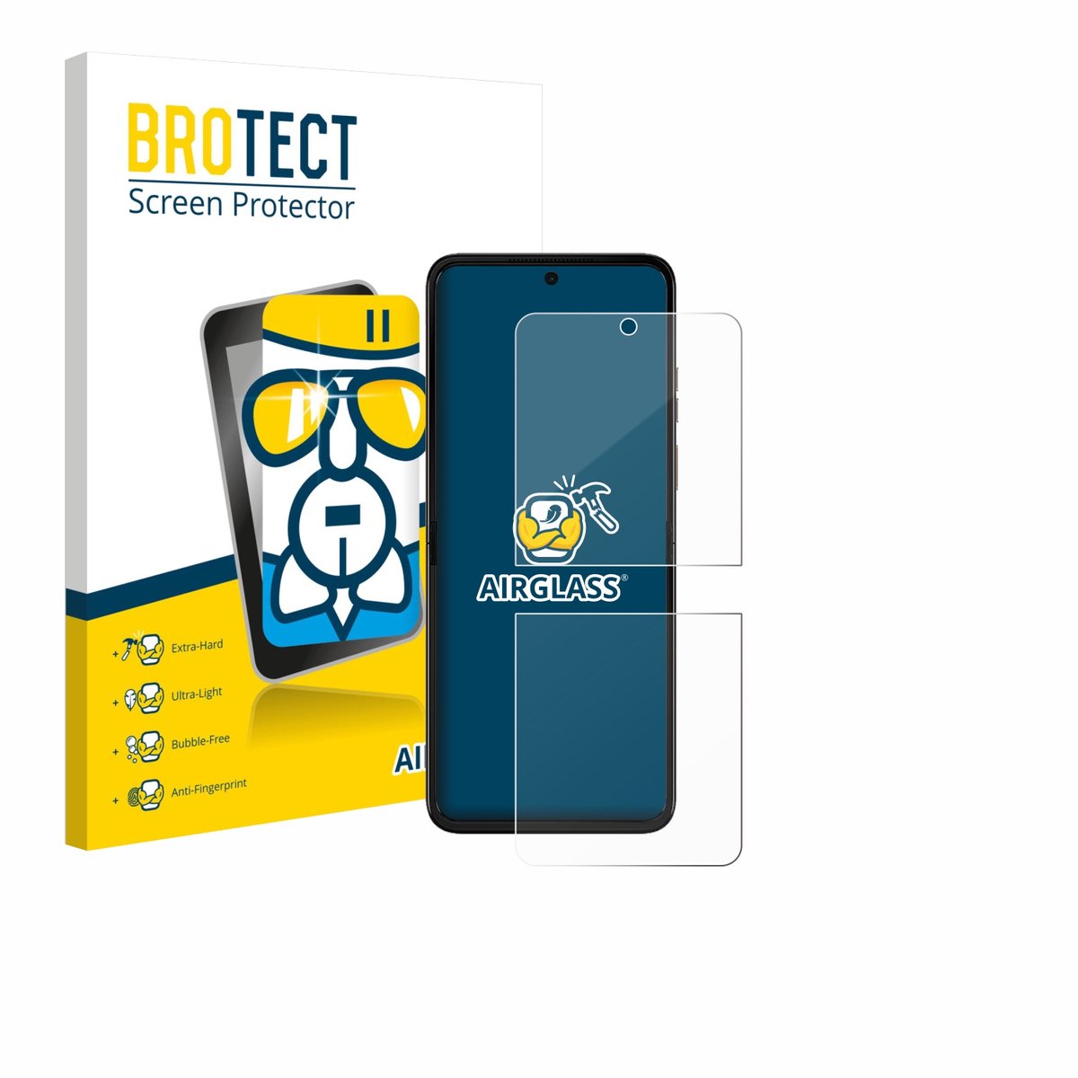 Screenprotector voor Motorola Razr+ 2025 Beschermglas transparant