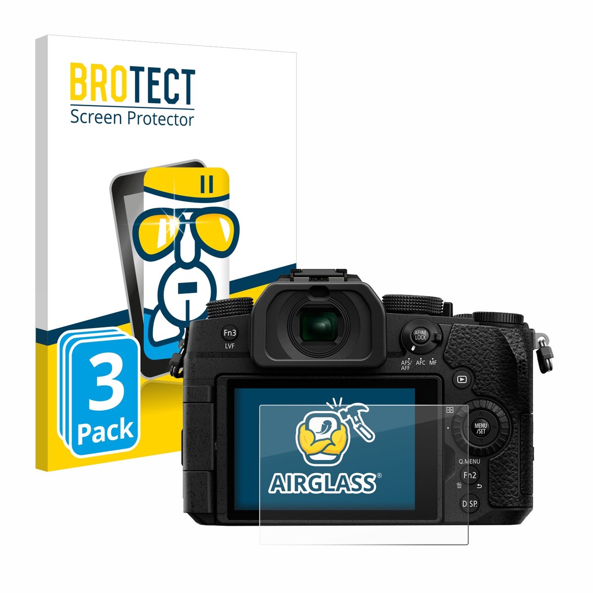 Screenprotector 3 Stuks voor Panasonic Lumix DC-G91 Beschermglas transparant