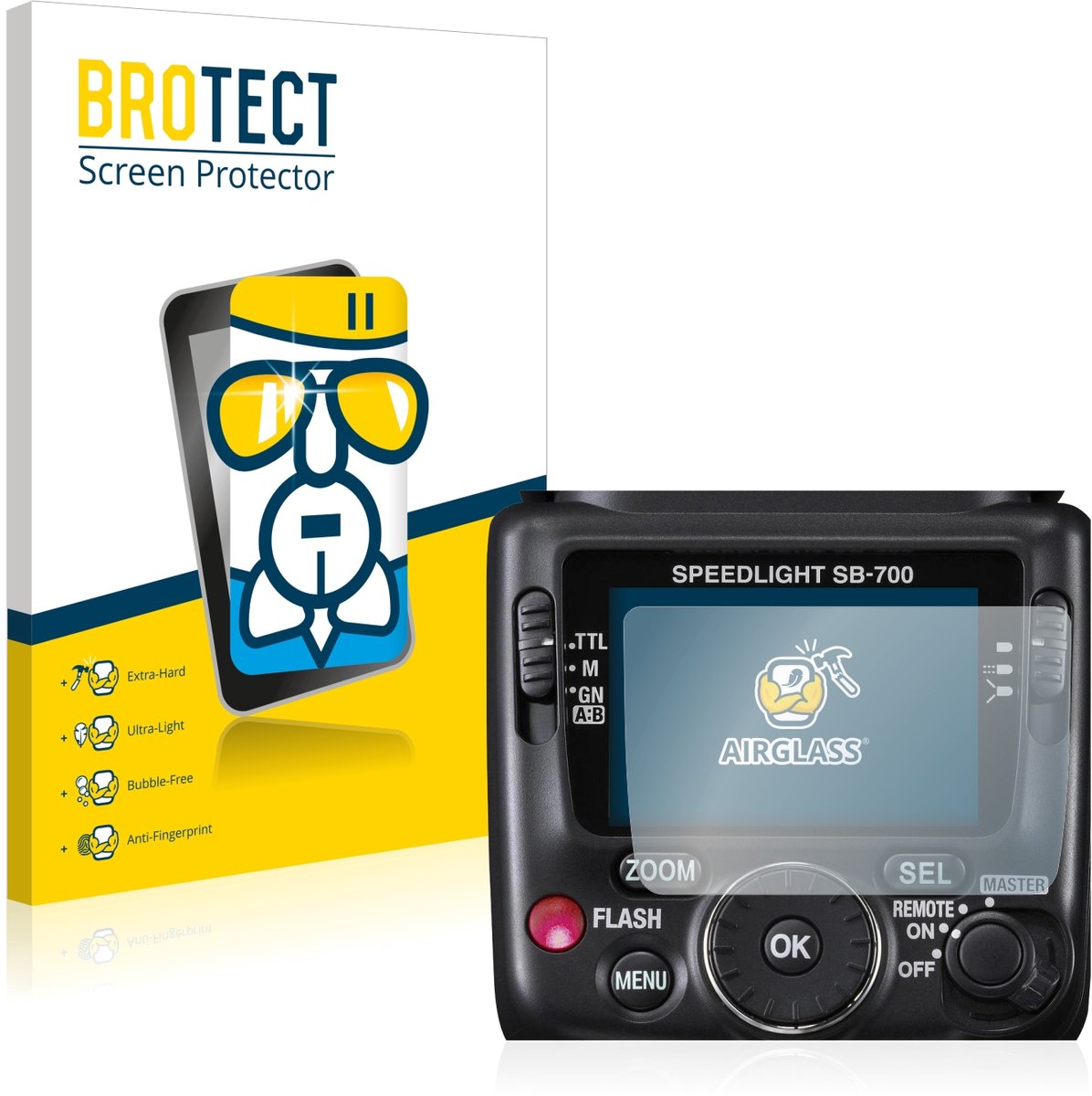 Screenprotector voor Nikon SB-700 Beschermglas transparant