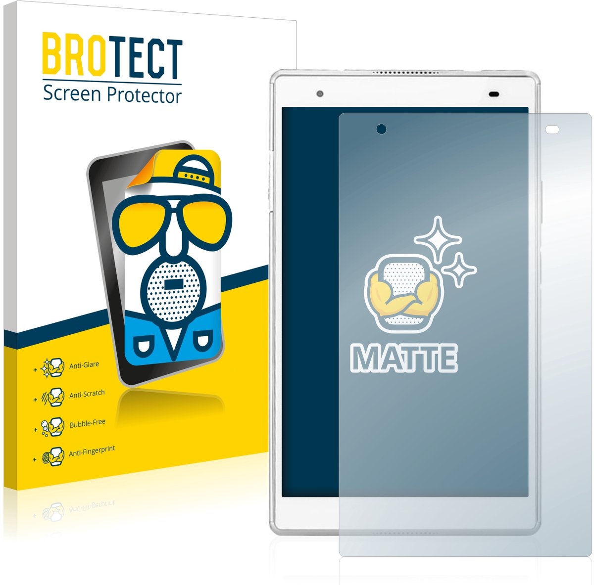 BROTECT - Screenprotector voor Lenovo Tab 4 8 Plus - Folie Beschermfolie matte 2 Stuks