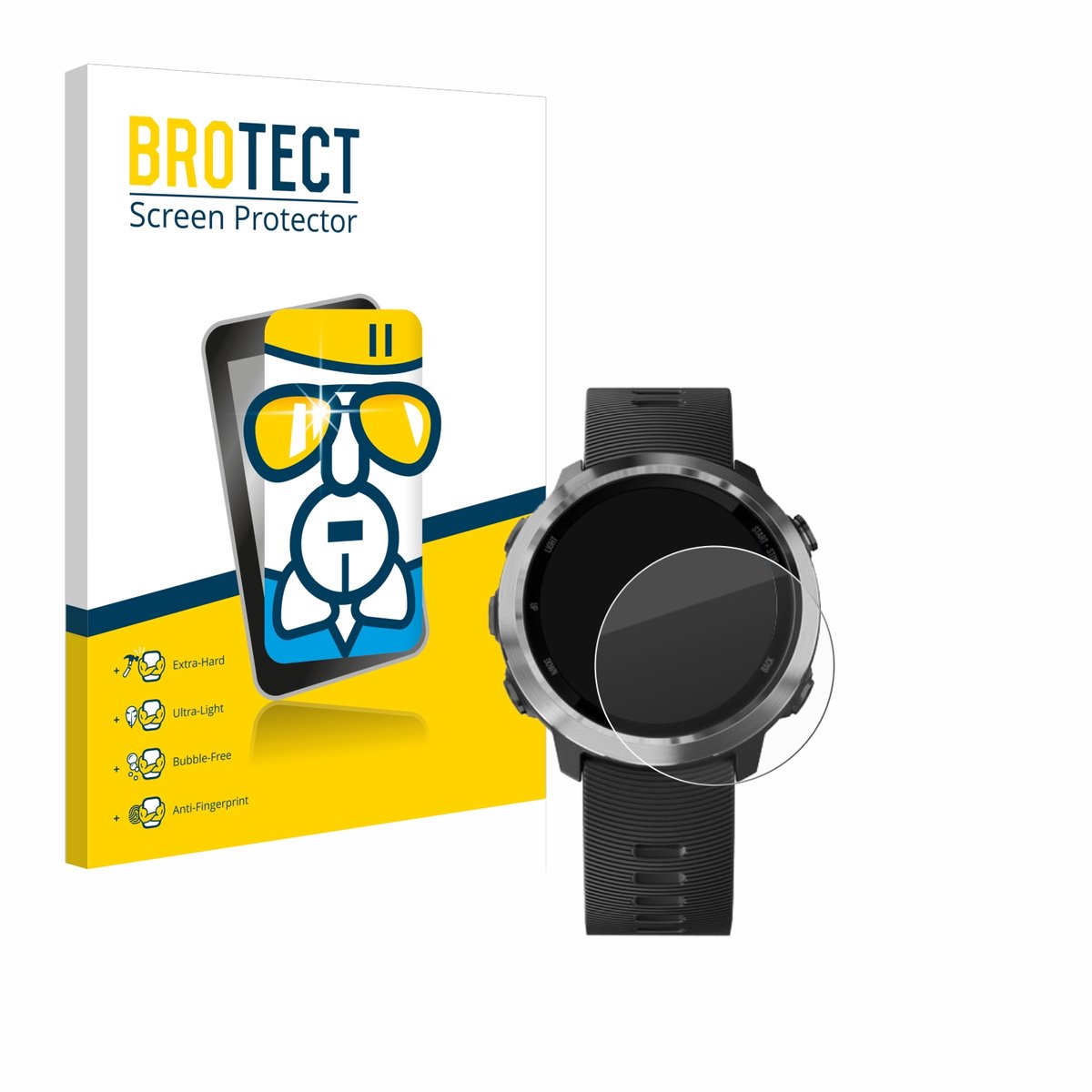 Screenprotector voor Garmin Forerunner 645 / 645 Music Beschermglas transparant