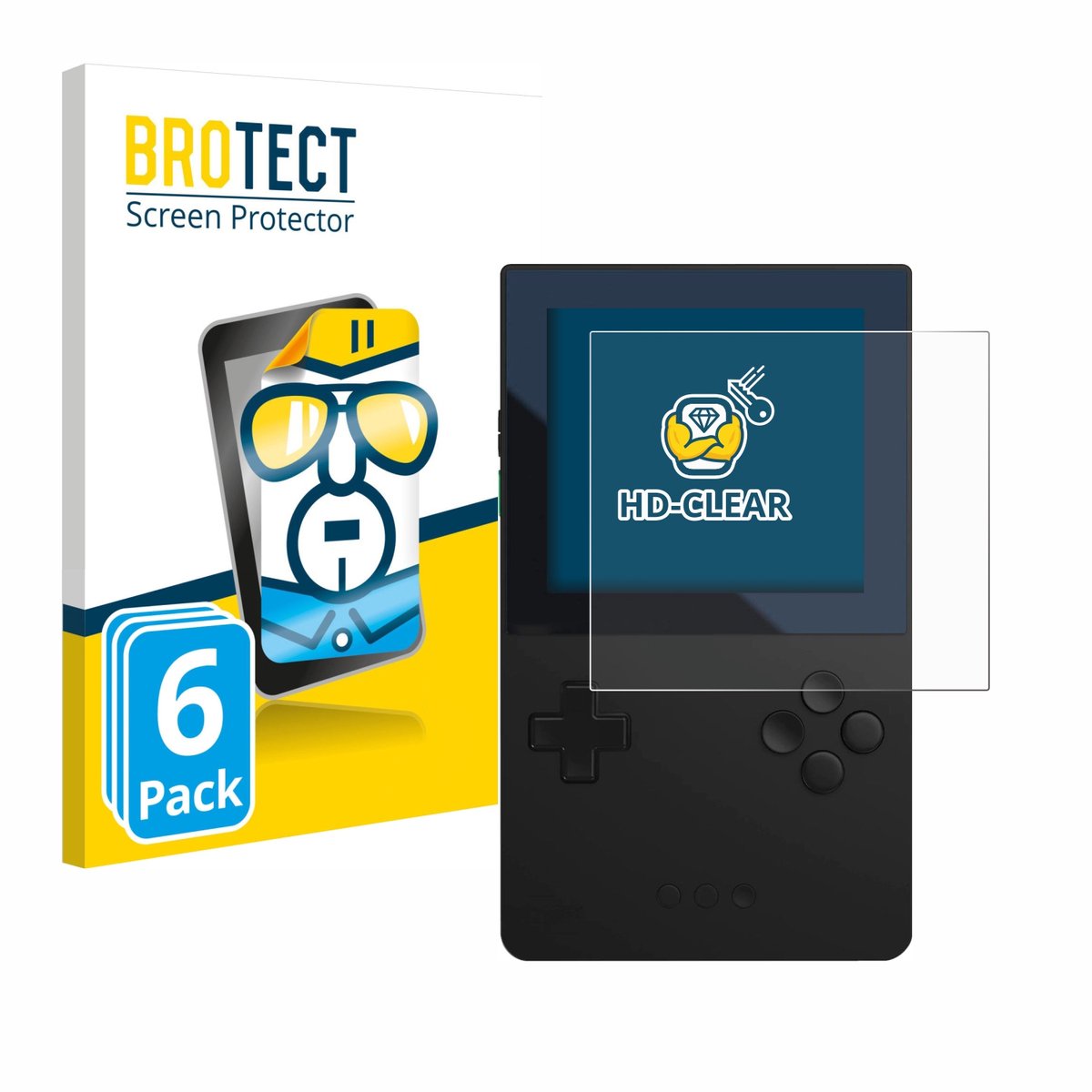 BROTECT - Screenprotector voor Analogue Pocket - Folie Beschermfolie transparant 6 Stuks