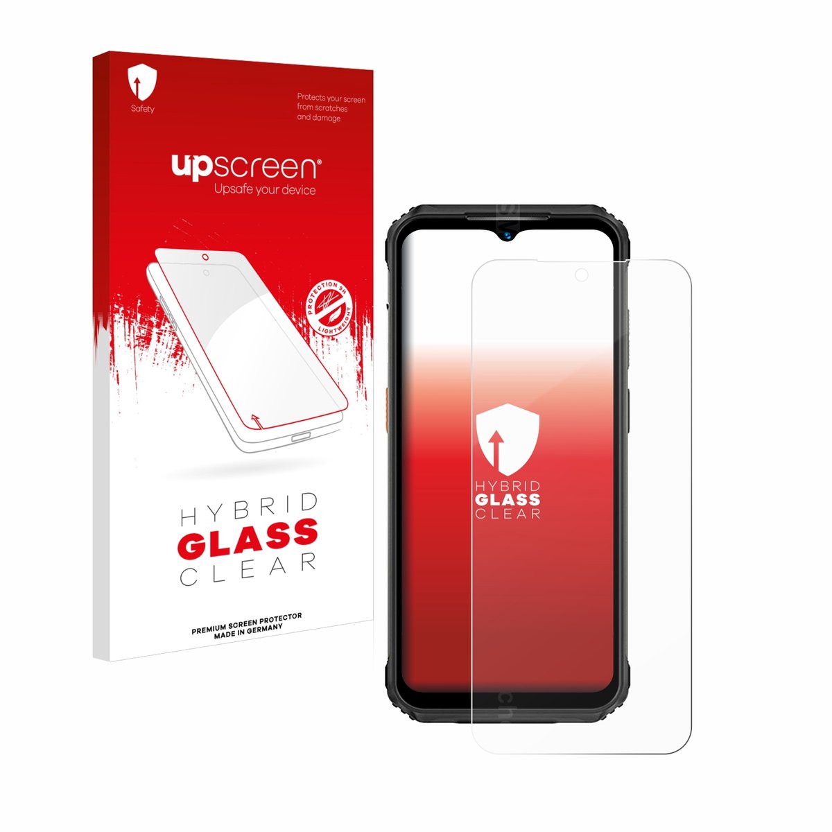 upscreen - Screenprotector voor Ulefone Armor 21 - Folie Beschermfolie Beschermglas transparant