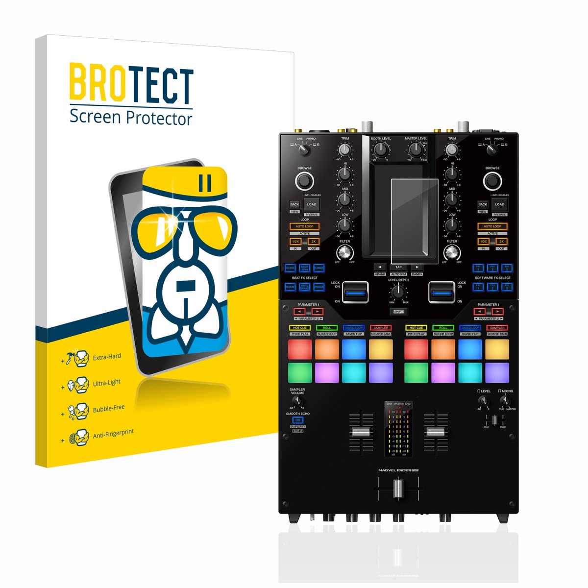 Screenprotector voor Pioneer DJM-S11 Beschermglas transparant
