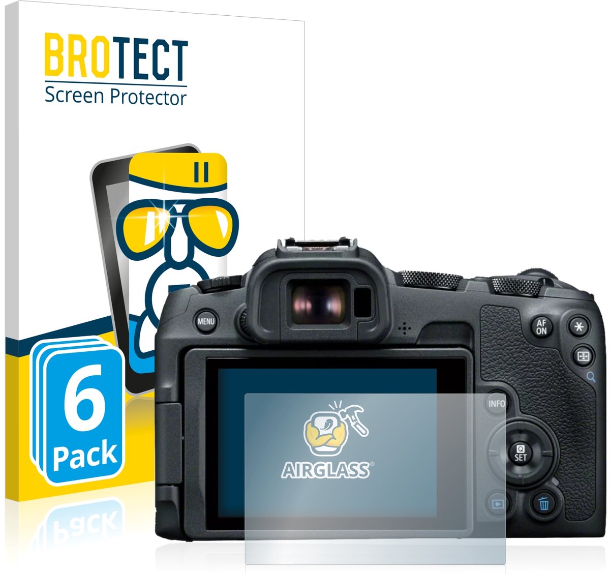 Screenprotector 6 Stuks voor Canon EOS R8 Beschermglas transparant