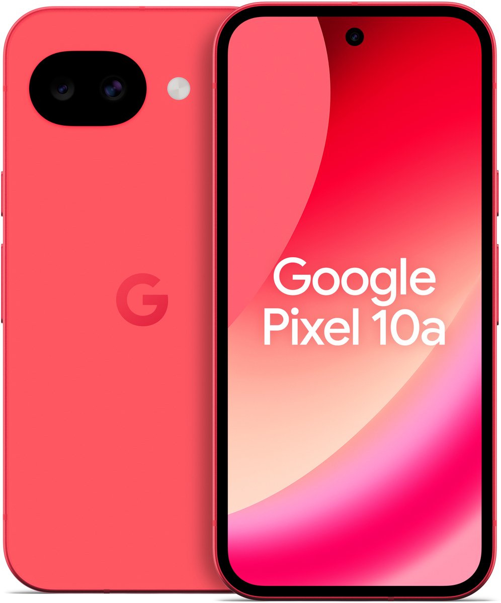 Google Pixel 10a 16 cm (6.3") Dual SIM Android 16.0 5G USB Type-C 8 GB 128 GB 5100 mAh Rood