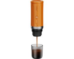 Cerapresso draagbare espressomachine - 3e gen 13500 mAh batterij - tot 8 kopjes zonder opladen - 150s tot 96°C - cups en gemalen koffie - dubbele espresso - draagbare koffiemachine - koffiemaker - reis & camping koffiezetapparaat 12 volt - CERA+