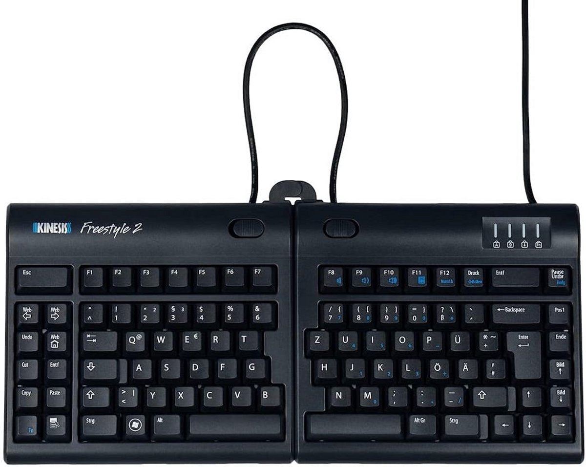 Ergonomisch USB Toetsenbord QWERTZ Split Ontwerp