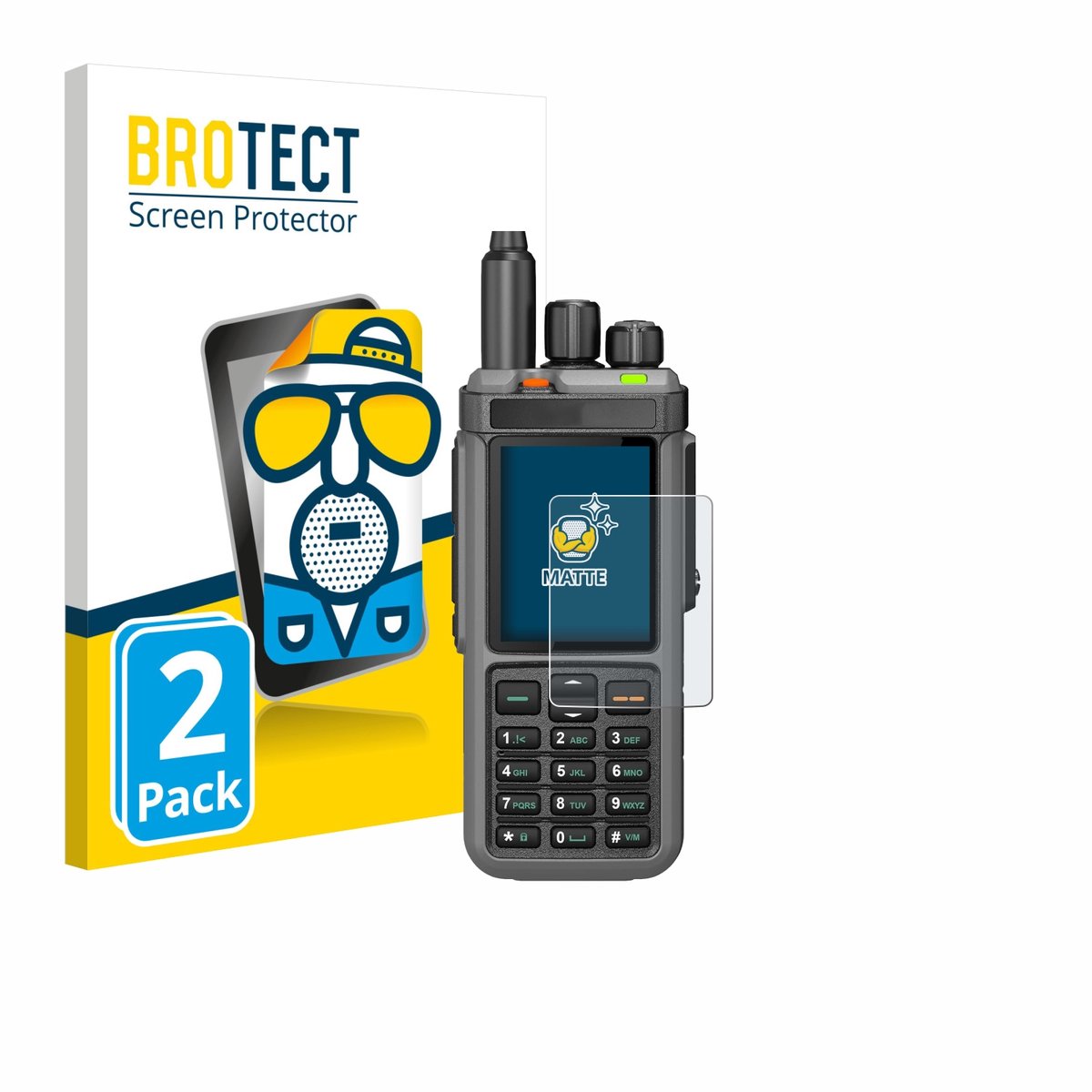 BROTECT - Screenprotector voor Radtel RT-880 - Folie Beschermfolie matte 2 Stuks