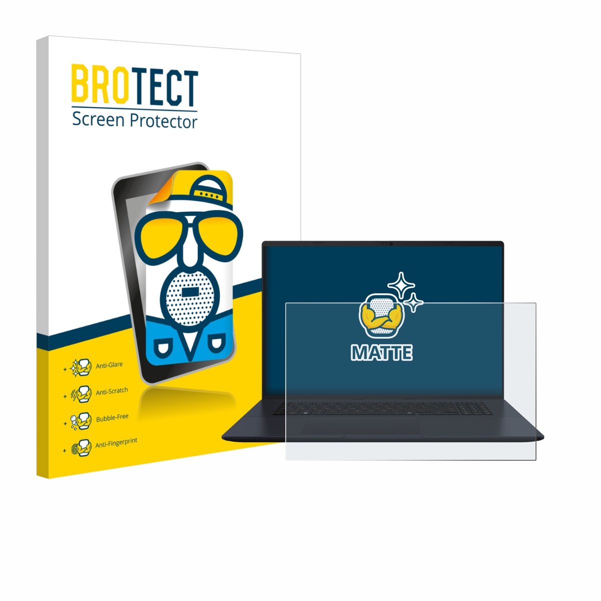 BROTECT - Screenprotector voor ASUS Vivobook 18 M1807 - Folie Beschermfolie matte