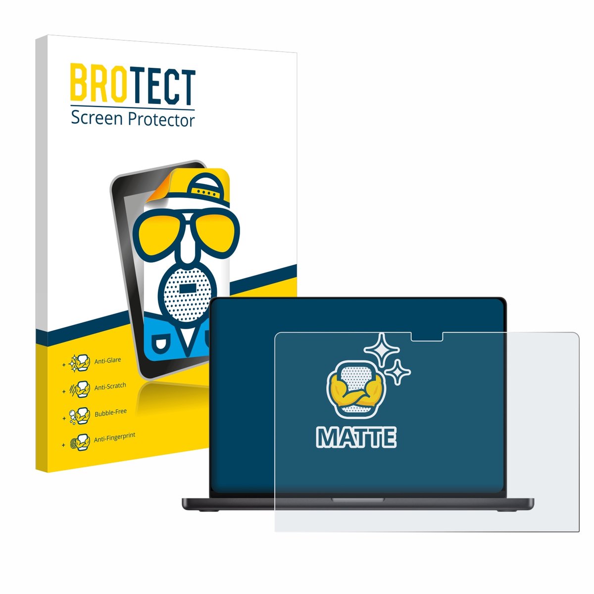 BROTECT - Screenprotector voor Apple MacBook Pro 16" M4 2024 - Folie Beschermfolie matte