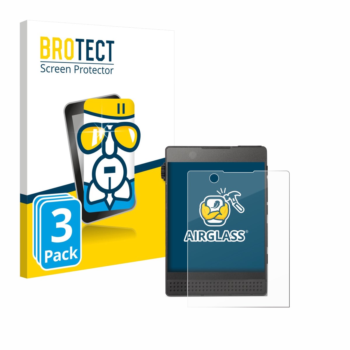 Screenprotector 3 Stuks voor Light Phone 3 Beschermglas transparant