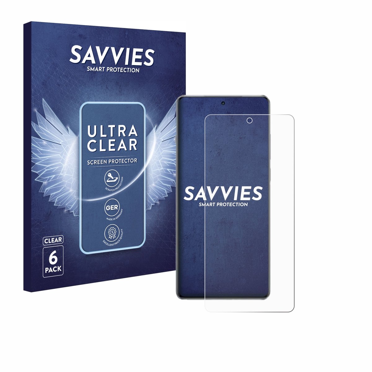 Savvies - Screenprotector voor OnePlus 13R - Folie Beschermfolie transparant 6 Stuks