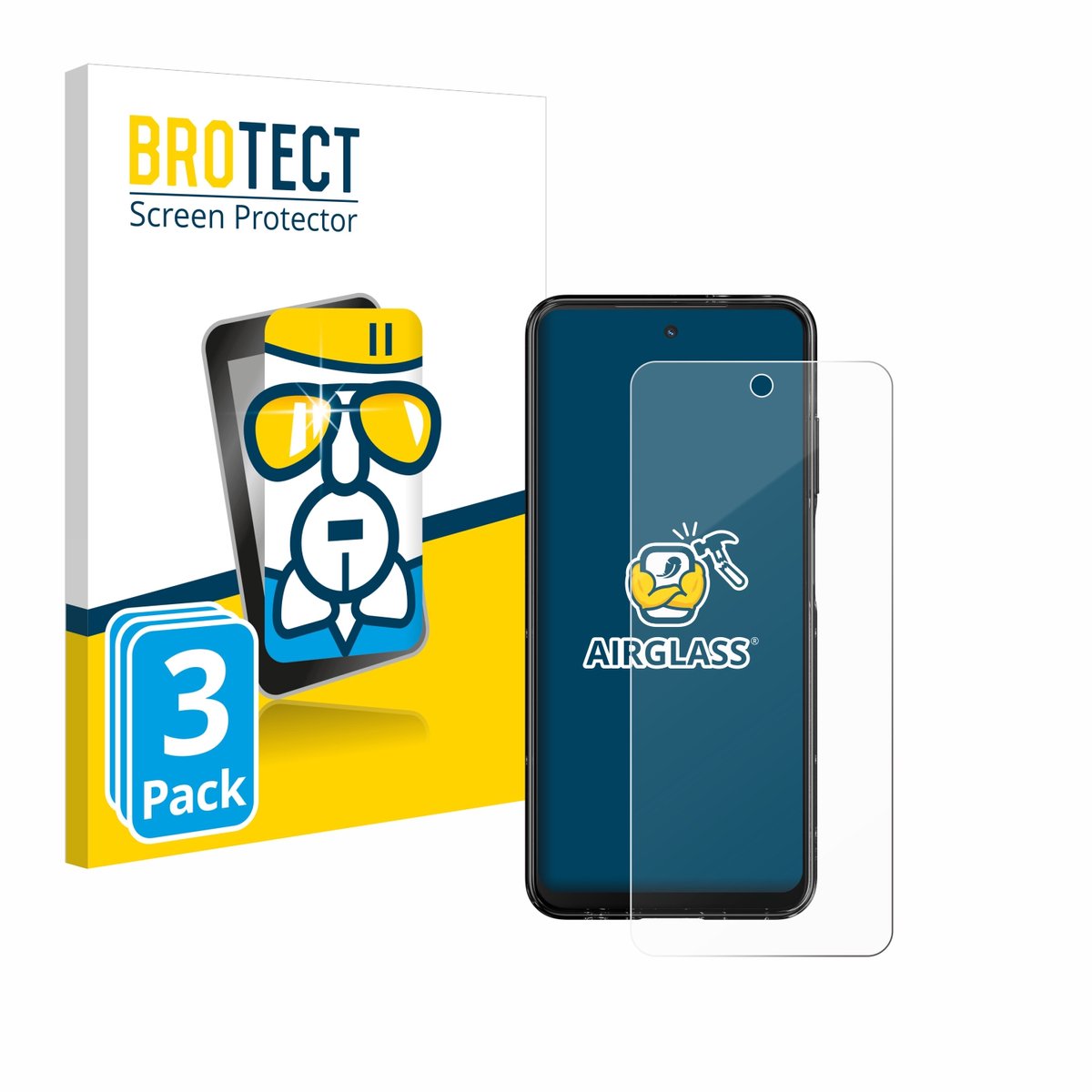 Screenprotector 3 Stuks voor HMD Fusion Beschermglas transparant