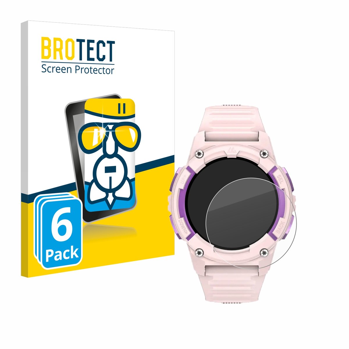 Screenprotector 6 Stuks voor Kospet Tank S2 Beschermglas transparant