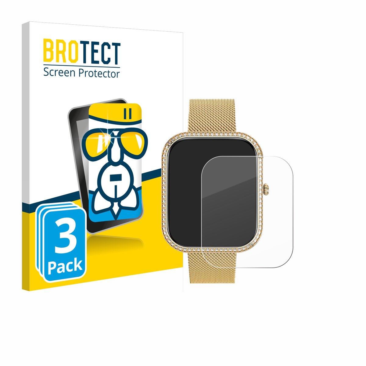 Screenprotector 3 Stuks voor Banlvs P111 1.75" Beschermglas transparant