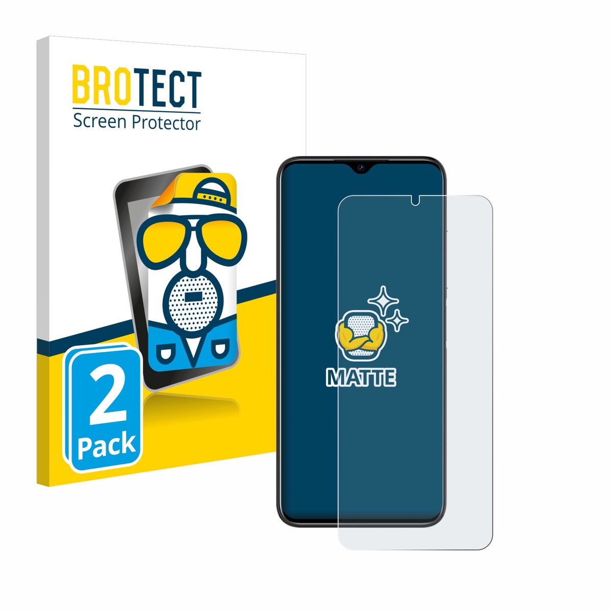 BROTECT - Screenprotector voor Doogee N50 Pro - Folie Beschermfolie matte 2 Stuks