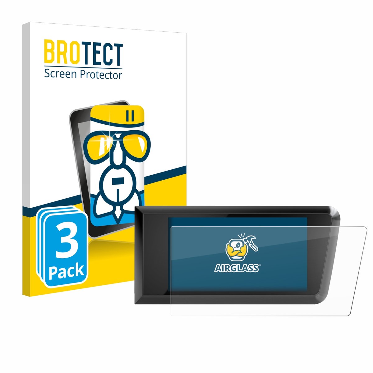 Screenprotector 3 Stuks voor Bosch Purion 400 Beschermglas transparant