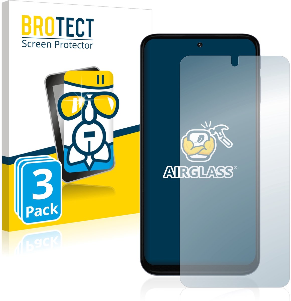 Screenprotector 3 Stuks voor Motorola Moto G31 Beschermglas transparant