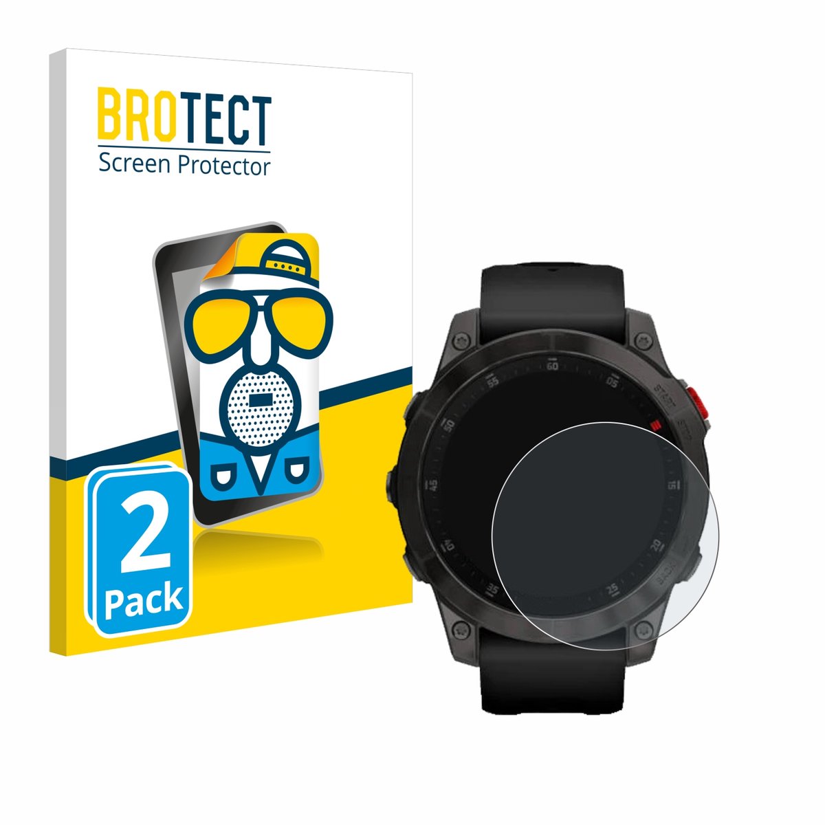 BROTECT - Screenprotector voor Garmin epix (Gen. 2) - Folie Beschermfolie matte 2 Stuks