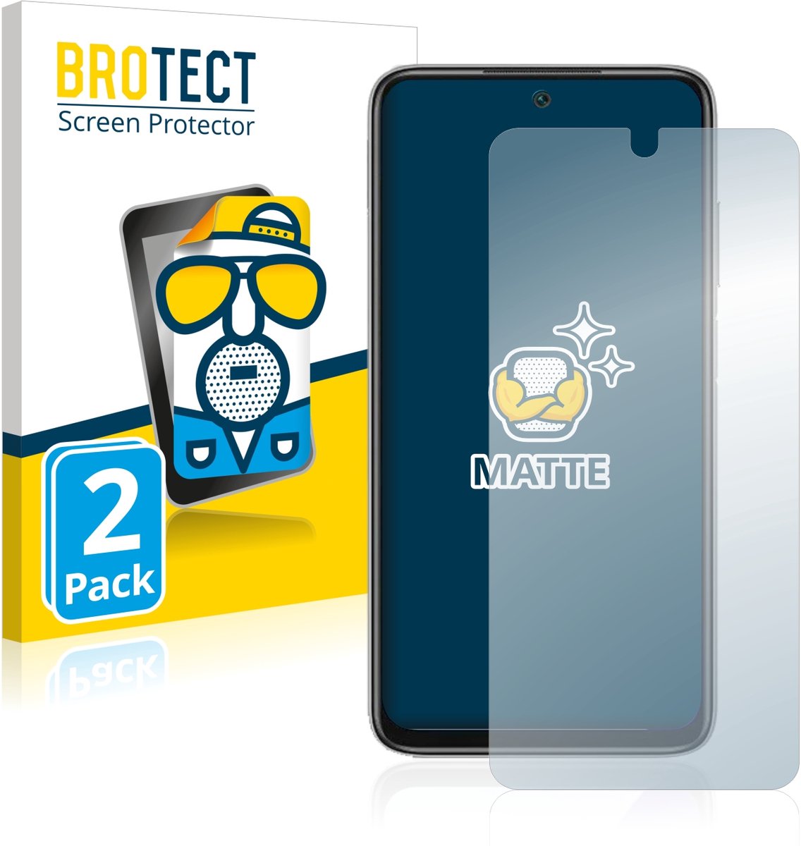 BROTECT - Screenprotector voor Xiaomi Redmi Note 11 4G - Folie Beschermfolie matte 2 Stuks