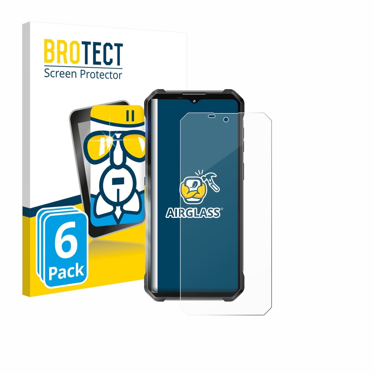 Screenprotector 6 Stuks voor Oukitel WP53 Pro Beschermglas transparant