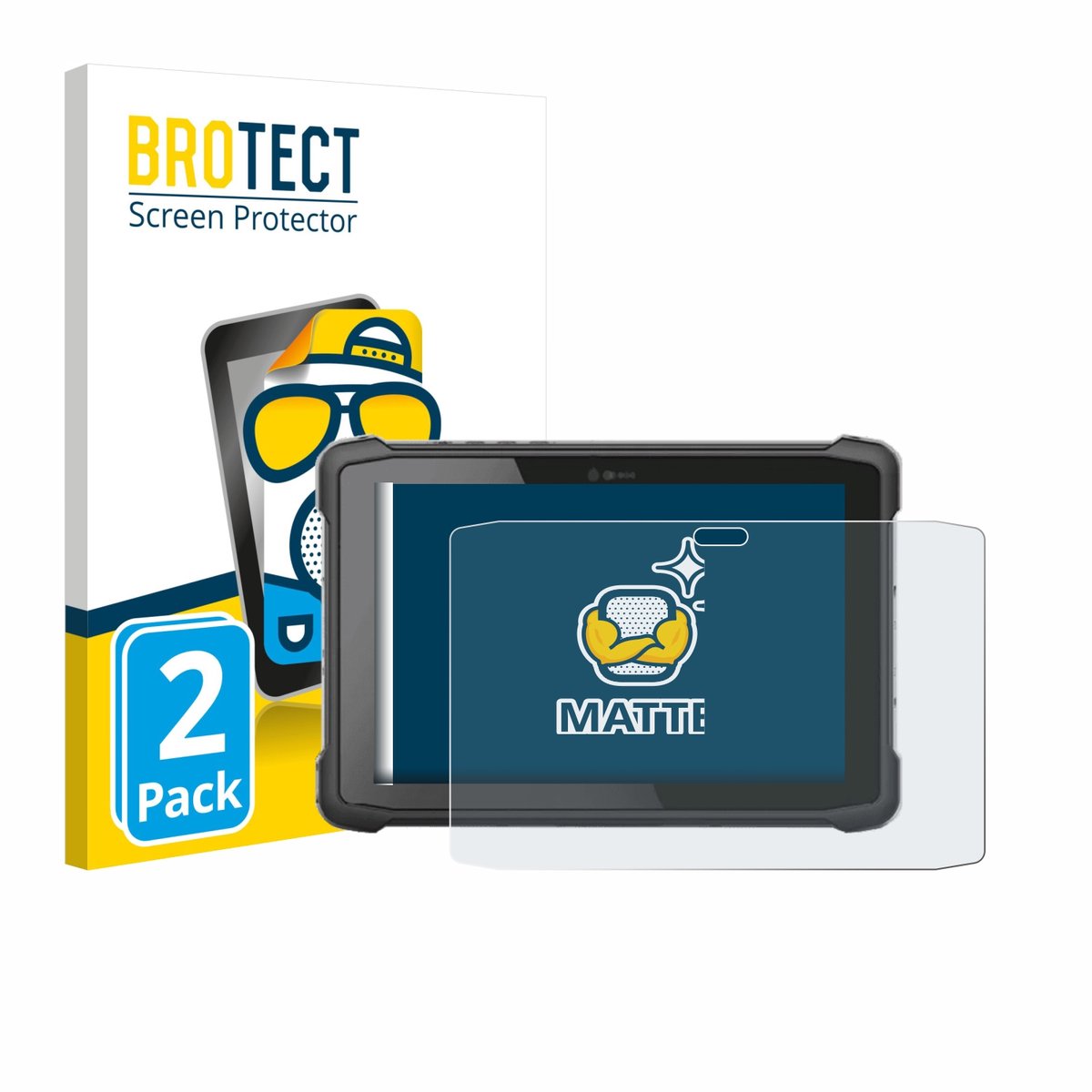 BROTECT - Screenprotector voor Hematec SolidTab G99 10" - Folie Beschermfolie matte 2 Stuks