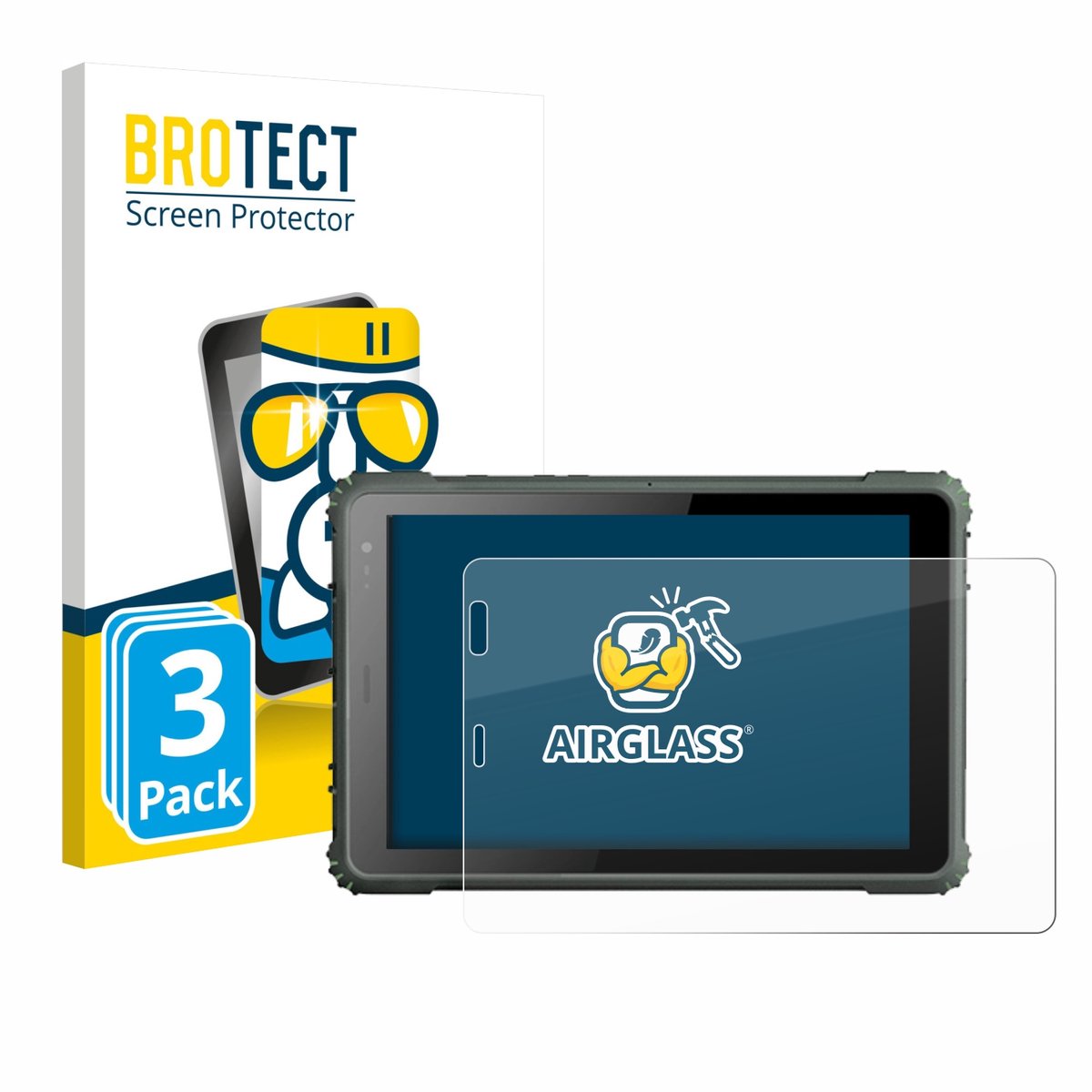 Screenprotector 3 Stuks voor Geshem MTK6877 Beschermglas transparant