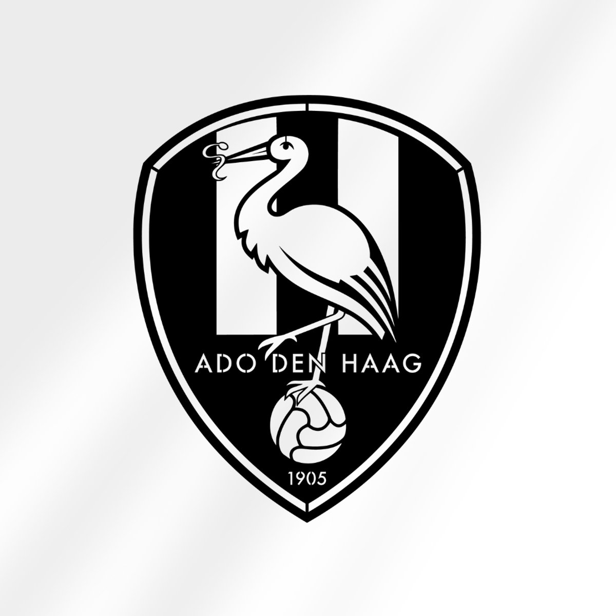 Metalen Wanddecoratie ADO Den Haag – 40x50 cm – Zwart Staal – Voetbal Wall Art