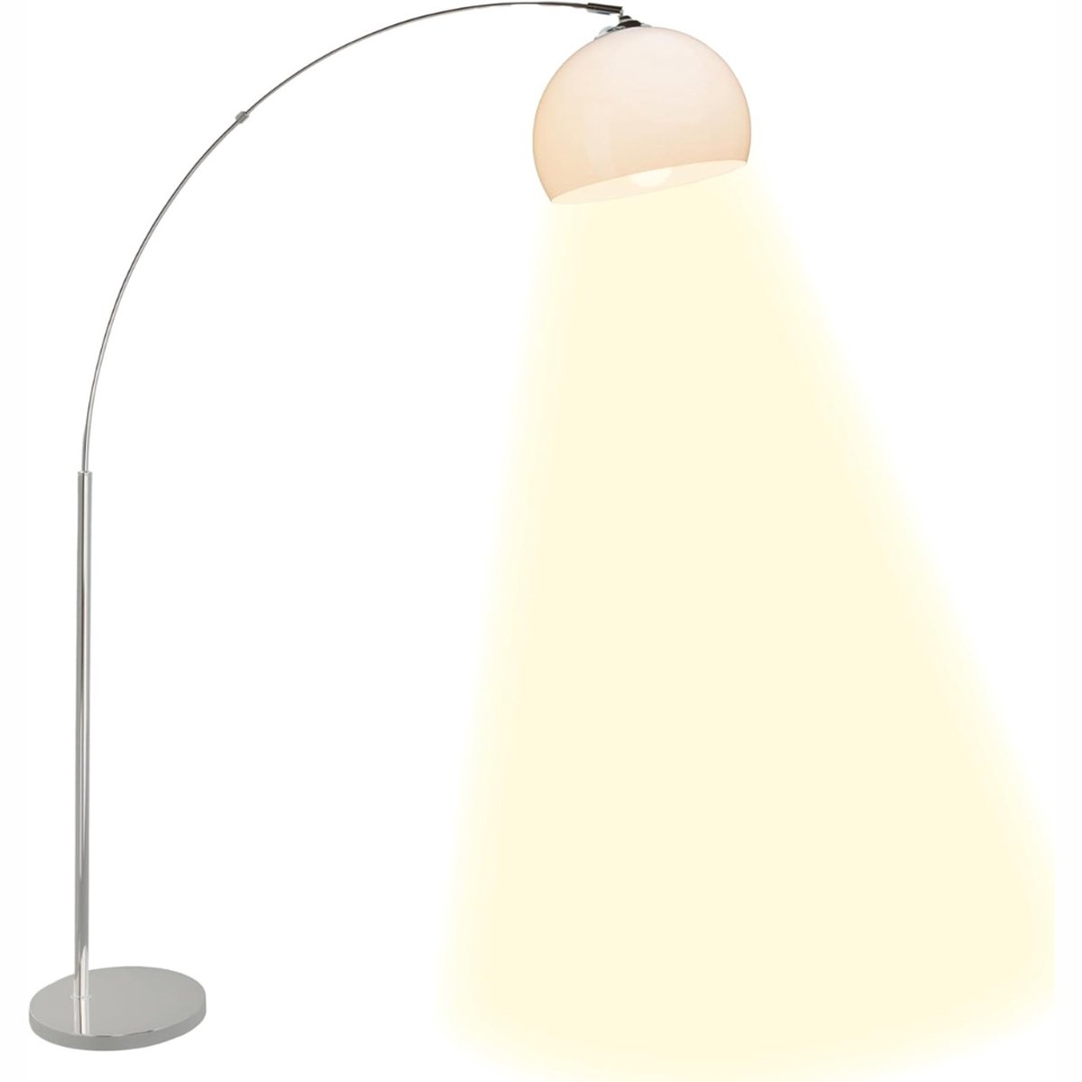 Zyrex® Booglamp - Woonkamer Booglamp - Eetkamer Booglamp - Wit - 12cm x 48cm x 66cm
