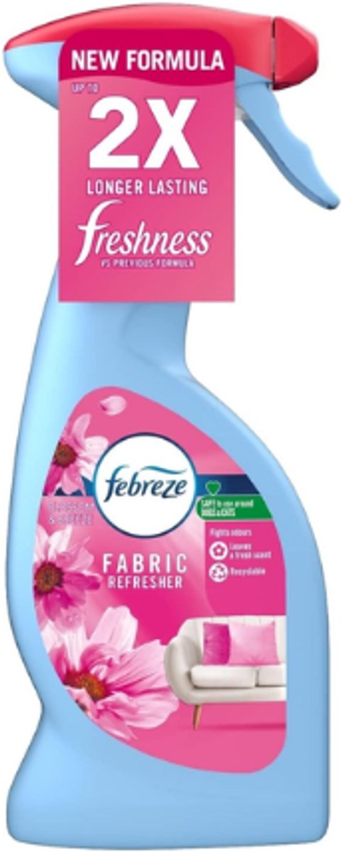 Febreze Textielverfrisser Spray - Blossom & Breeze - Limited Edition - 375ml - Verwijderd nare geuren