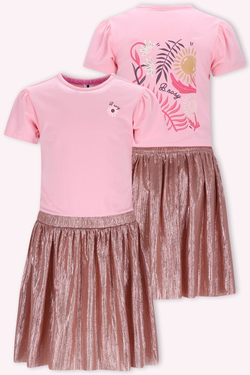 B.Nosy Y602-5849 meisjes jurk roze - Maat 104