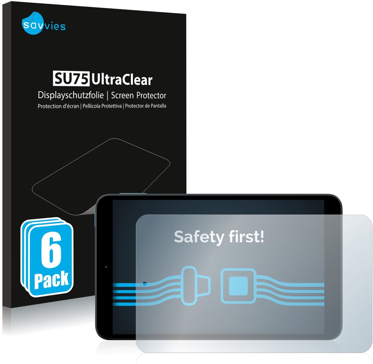 Savvies - Screenprotector voor Nokia T10 - Folie Beschermfolie transparant 6 Stuks
