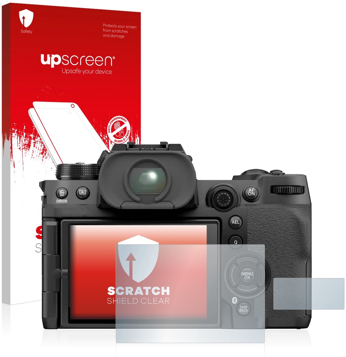 upscreen - Screenprotector voor Fujifilm X-H2S - Folie Beschermfolie transparant
