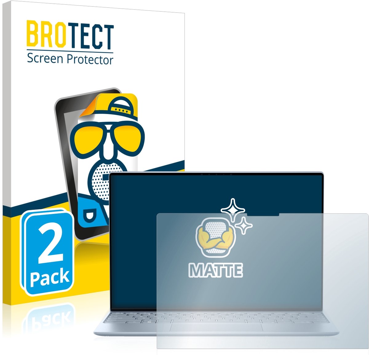 BROTECT - Screenprotector voor Dell XPS 13 9315 Touch - Folie Beschermfolie matte 2 Stuks