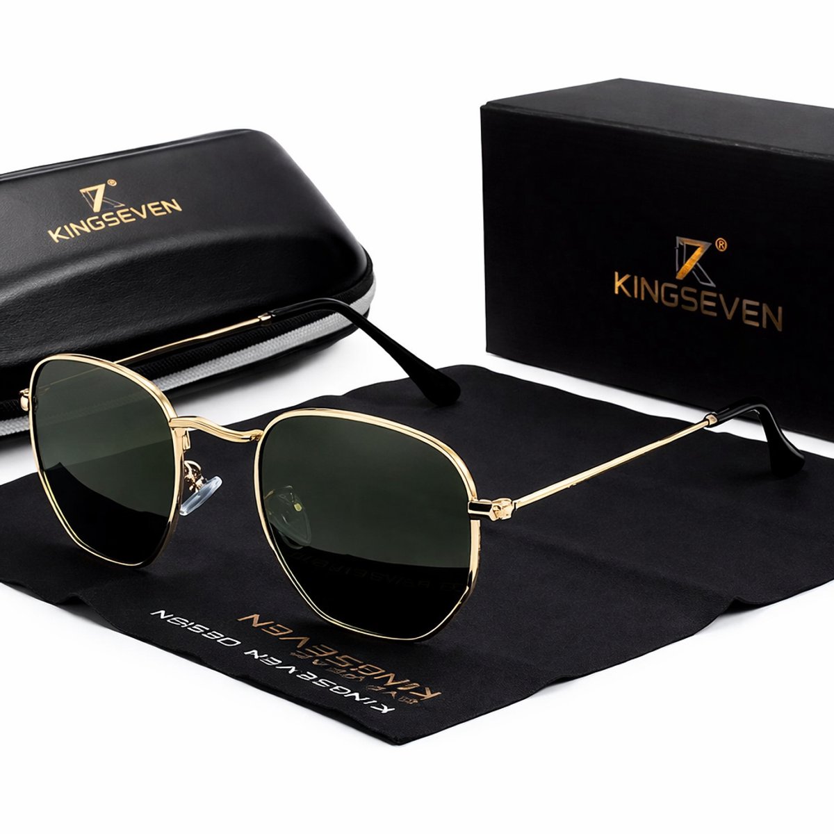 Kingseven retro- met UV400 en polarisatie filter