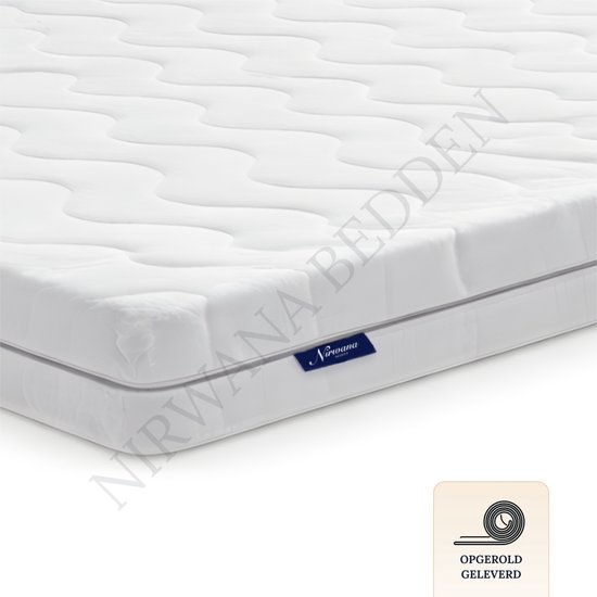 Nirwana Bedden Matras Topper - Topdekmatras - Matrastopper - 140x200x7 cm - Traagschuim
