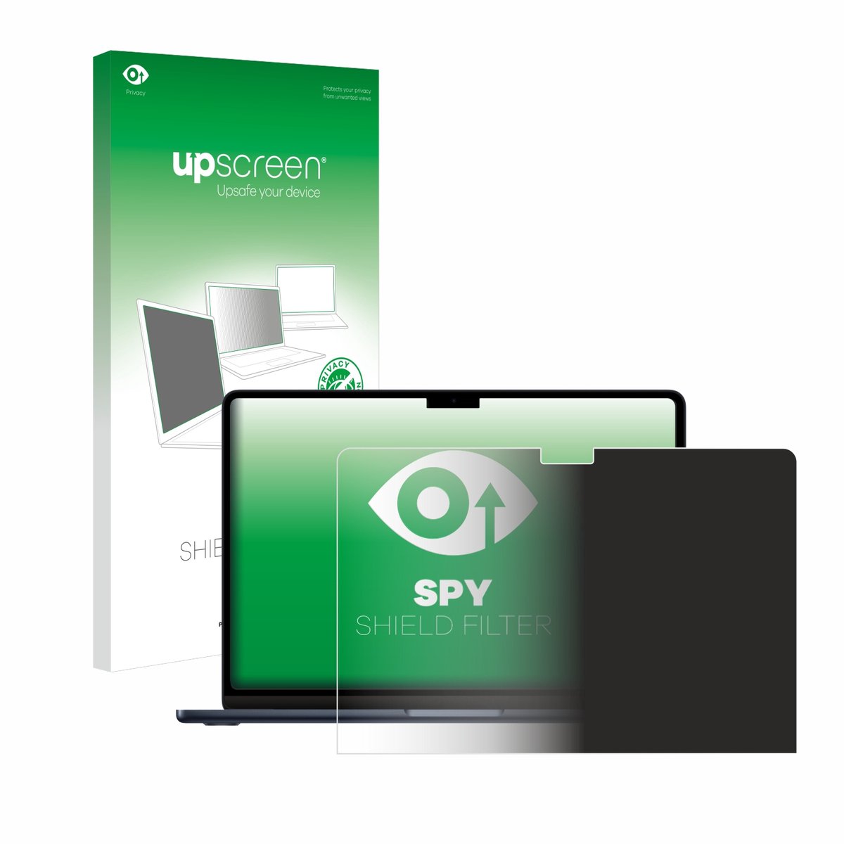 upscreen - privacyscherm voor Apple MacBook Air 13" M2 2022 - privacy filter screenfilter Blauwlichtfilter