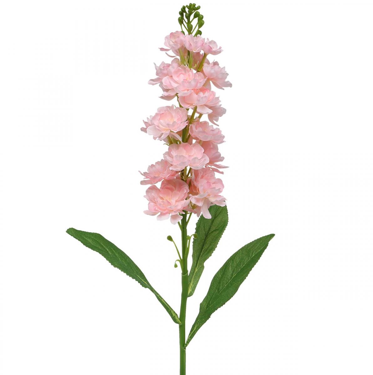 Viana Levkoje roze bloem kunstmatig als echte stengelbloem 78cm