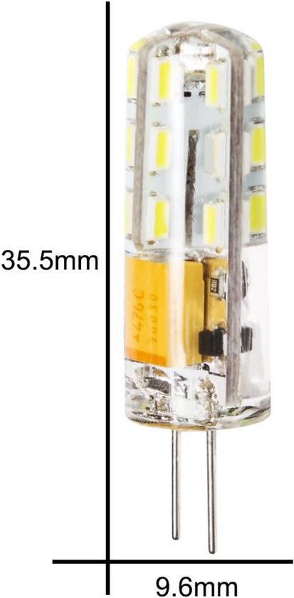 G4 LED Lamp 2W 12V AC/DC 360 Graden Dimbaar Warm Wit Halogeen Vervanger ...