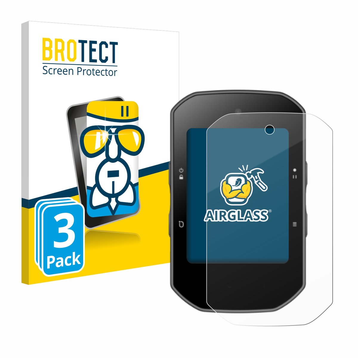 Screenprotector 3 Stuks voor Bryton Rider S500 Beschermglas transparant