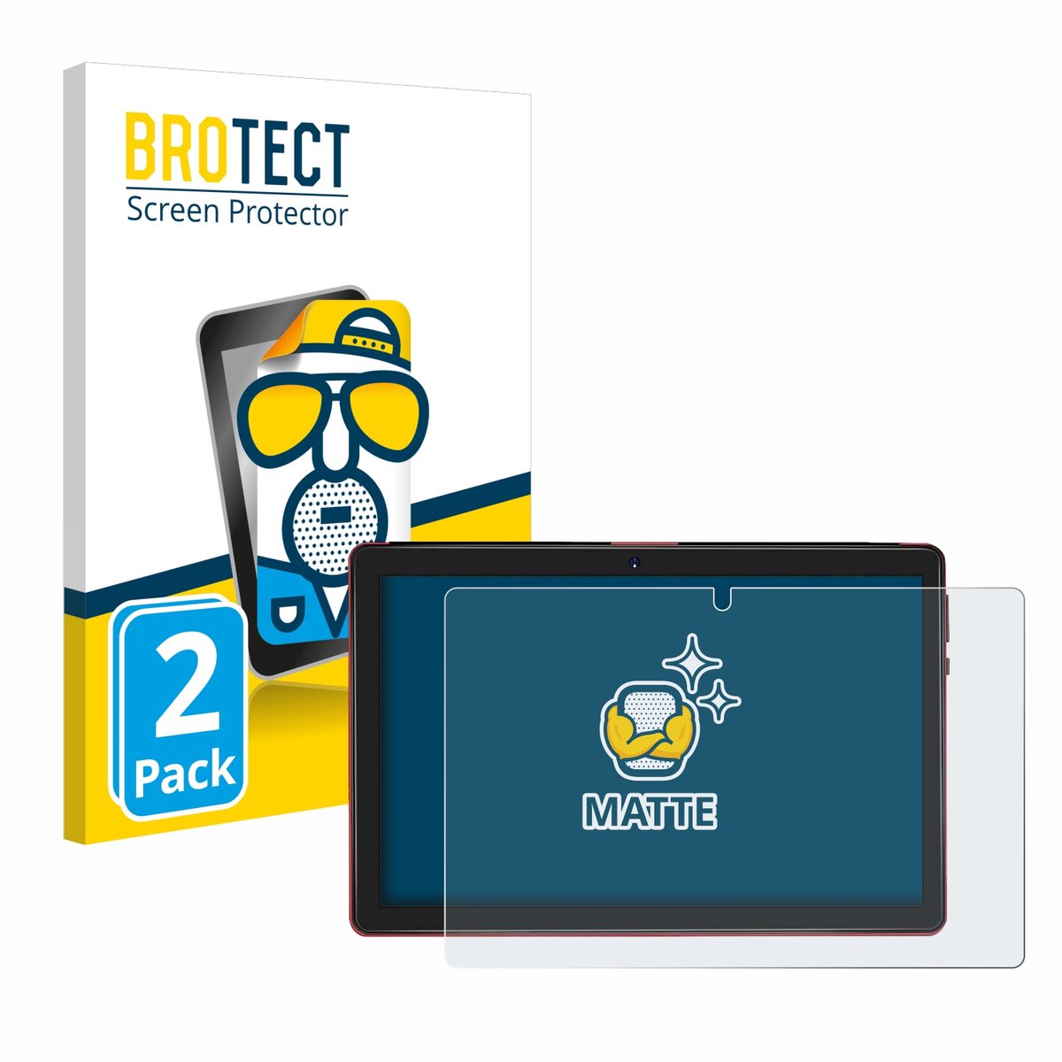 BROTECT - Screenprotector voor Jusyea J5 10" - Folie Beschermfolie matte 2 Stuks