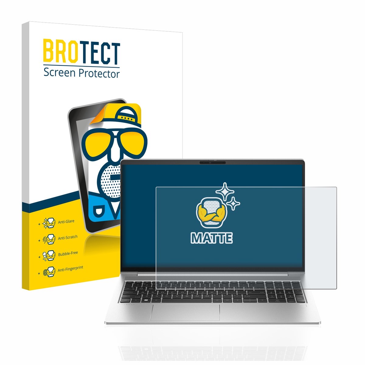 BROTECT - Screenprotector voor HP ProBook 450 G10 - Folie Beschermfolie matte