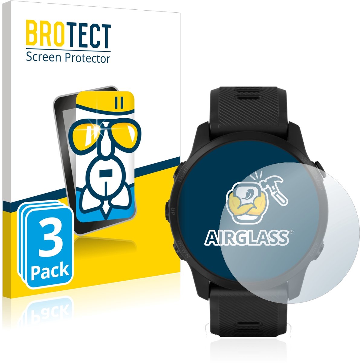 Screenprotector 3 Stuks voor Garmin Forerunner 945 LTE Beschermglas transparant