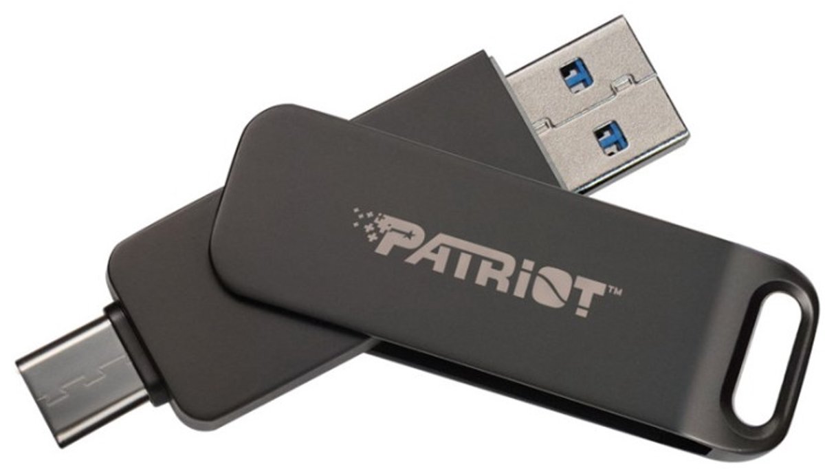 Patriot Memory Rage R550 USB flash drive 512 GB USB Type-A / USB Type-C 3.2 Gen 1 (3.1 Gen 1) Zwart