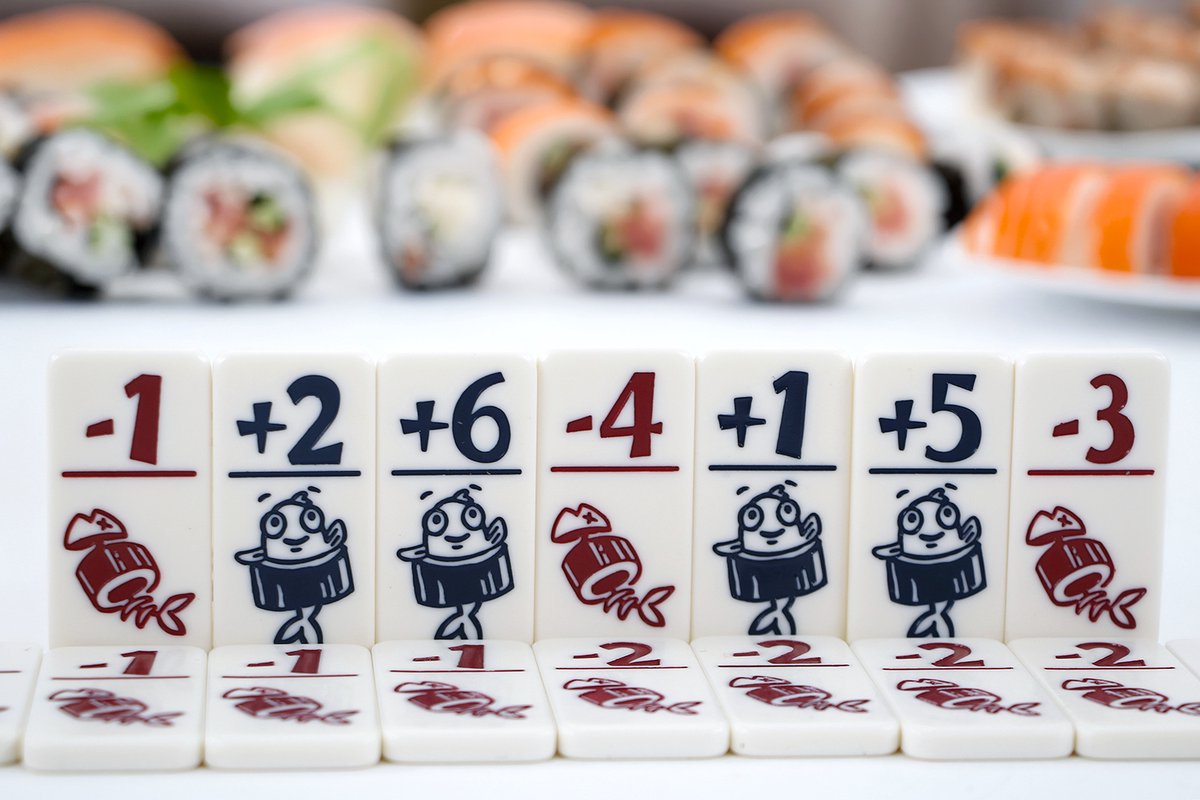 999 Games - Geharrewar in de Sushibar - Snel dobbelspel voor het hele gezin - Gezelschapsspel - Familiespel - Klein cadeautje - bevat spelregels in NL en EN en FR — afbeelding 18